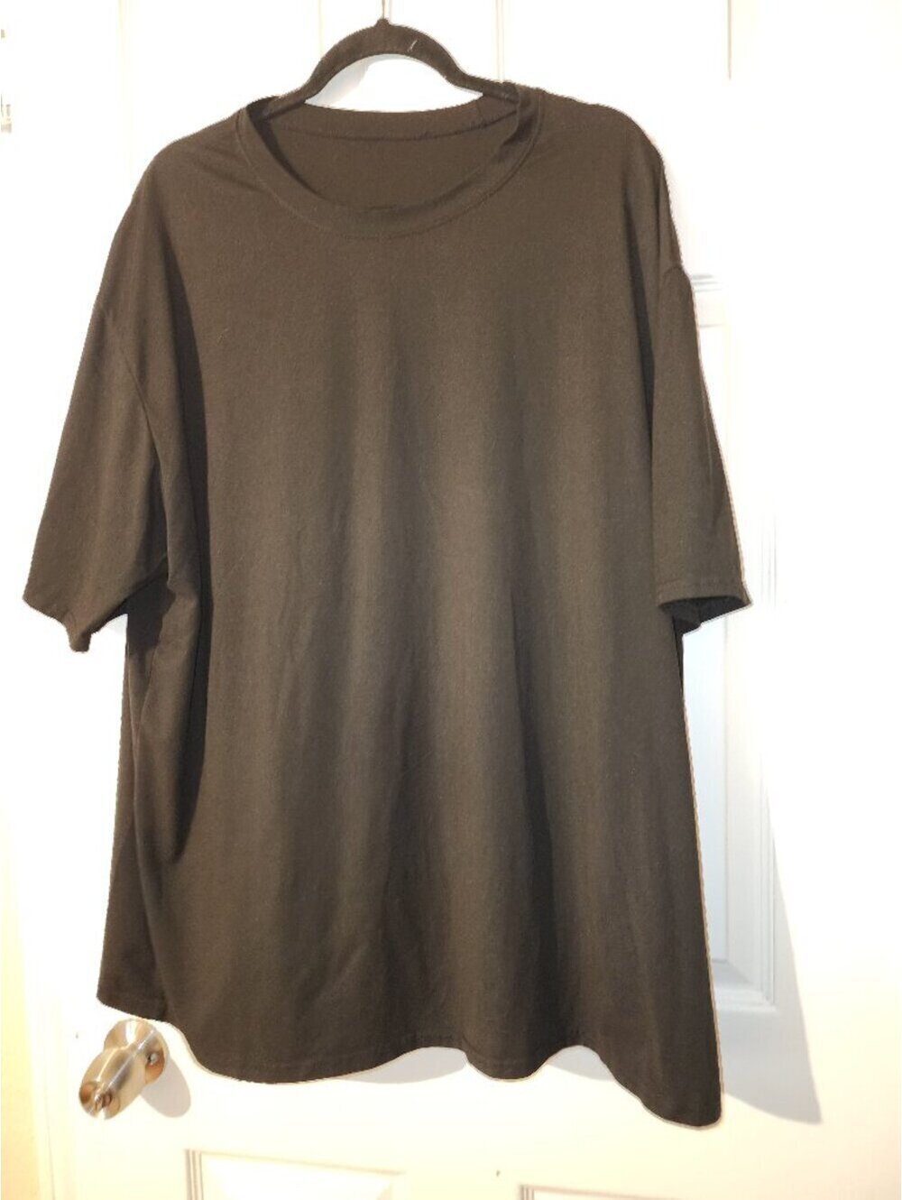 Black Oversized Crew Neck T-Shirt | Women's 3XL | Soft Stretch Basic Tee
